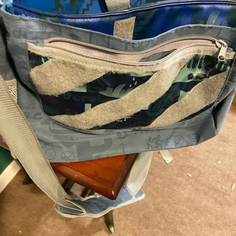 Blue Insulated Y2K Computer bag